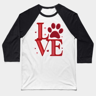 Love Pets Baseball T-Shirt